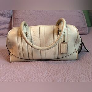Coach Ivory Leather Satchel